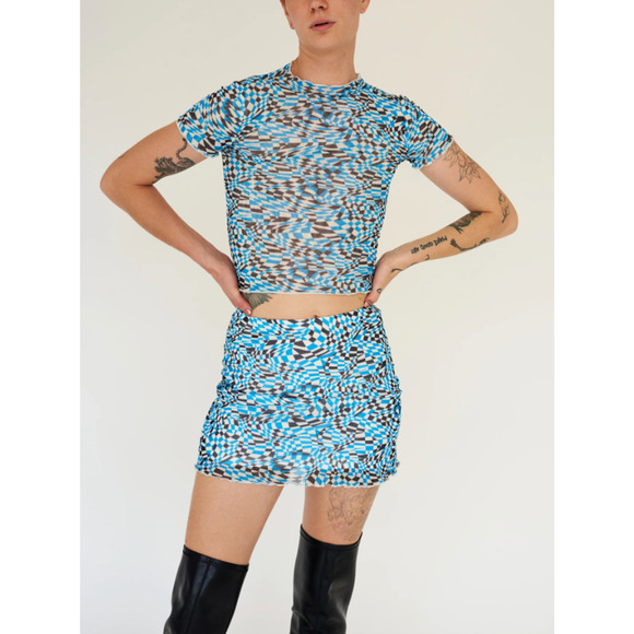 Wray Women Small Ana Skirt Mini Piscine Check Multicolor Lined